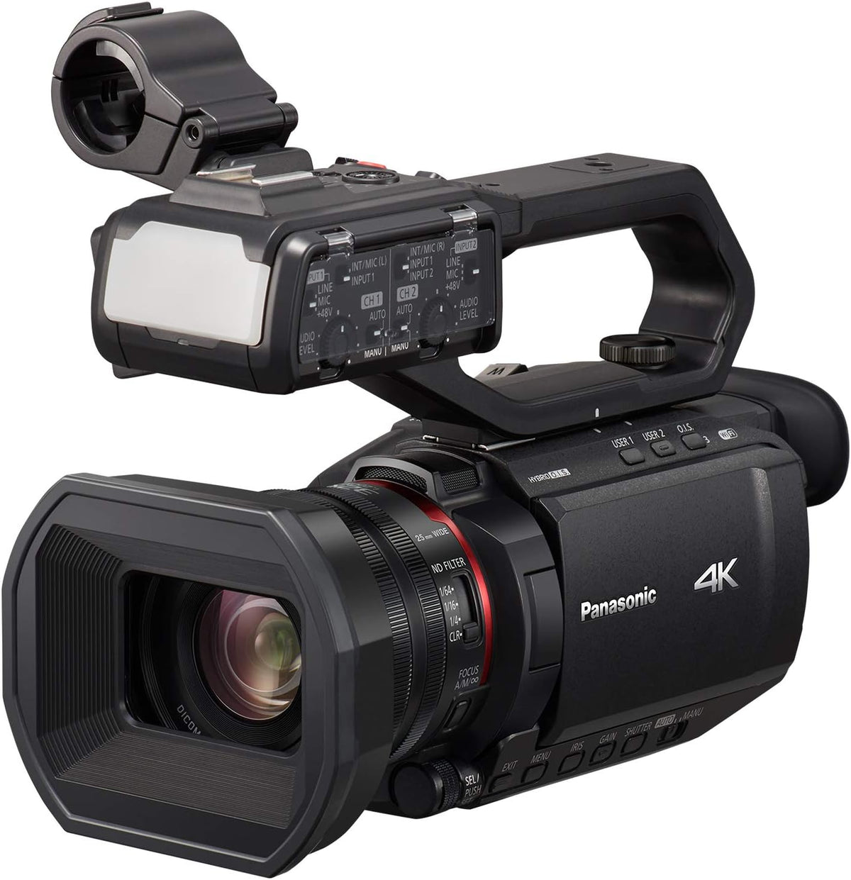 4K Professional Camcorder with 24X Optical Zoom Y863