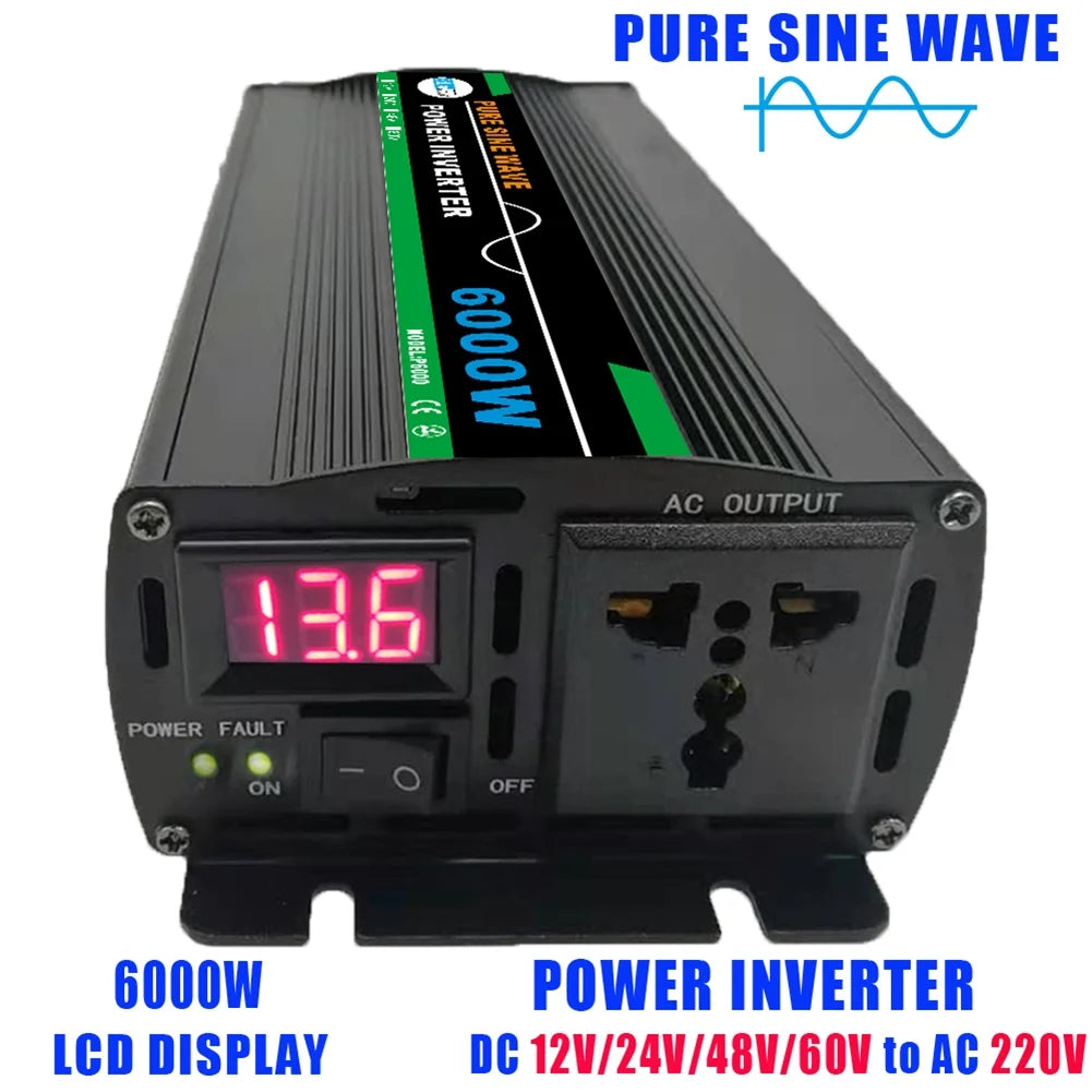 Pure Sine Wave Inverter 12V To 6000W F734