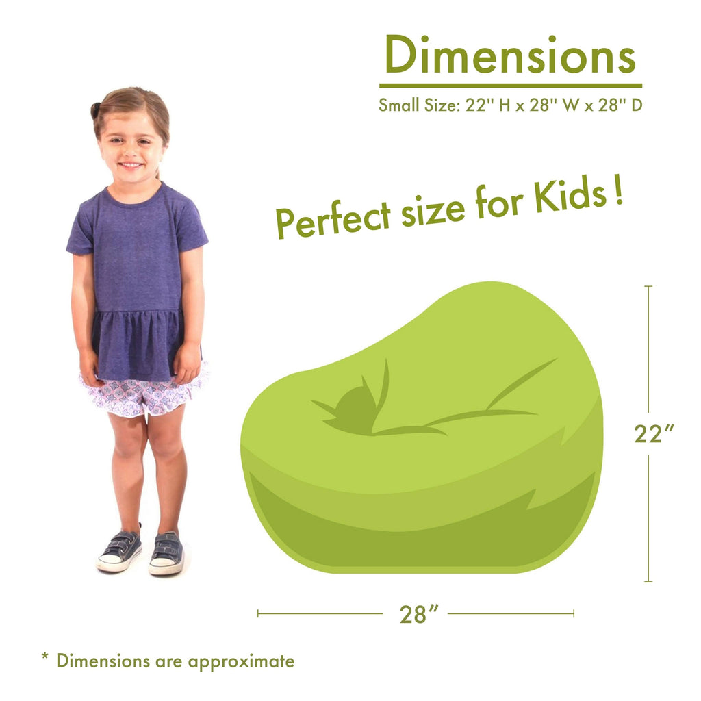 Polka Dot Large Classic Bean Bag Chair Lime Green X629