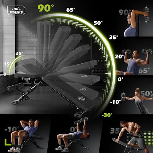 Adjustable Strength Training Weight Bench S791