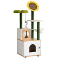 Cat Tree with Litter Box Enclosure and Scratching Posts Z693