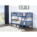 Dark Blue Twin Size Bunk Bed F418973