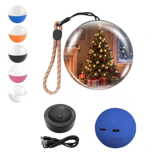 White 2.7" Crystal Ball Video Player Lamp V5302