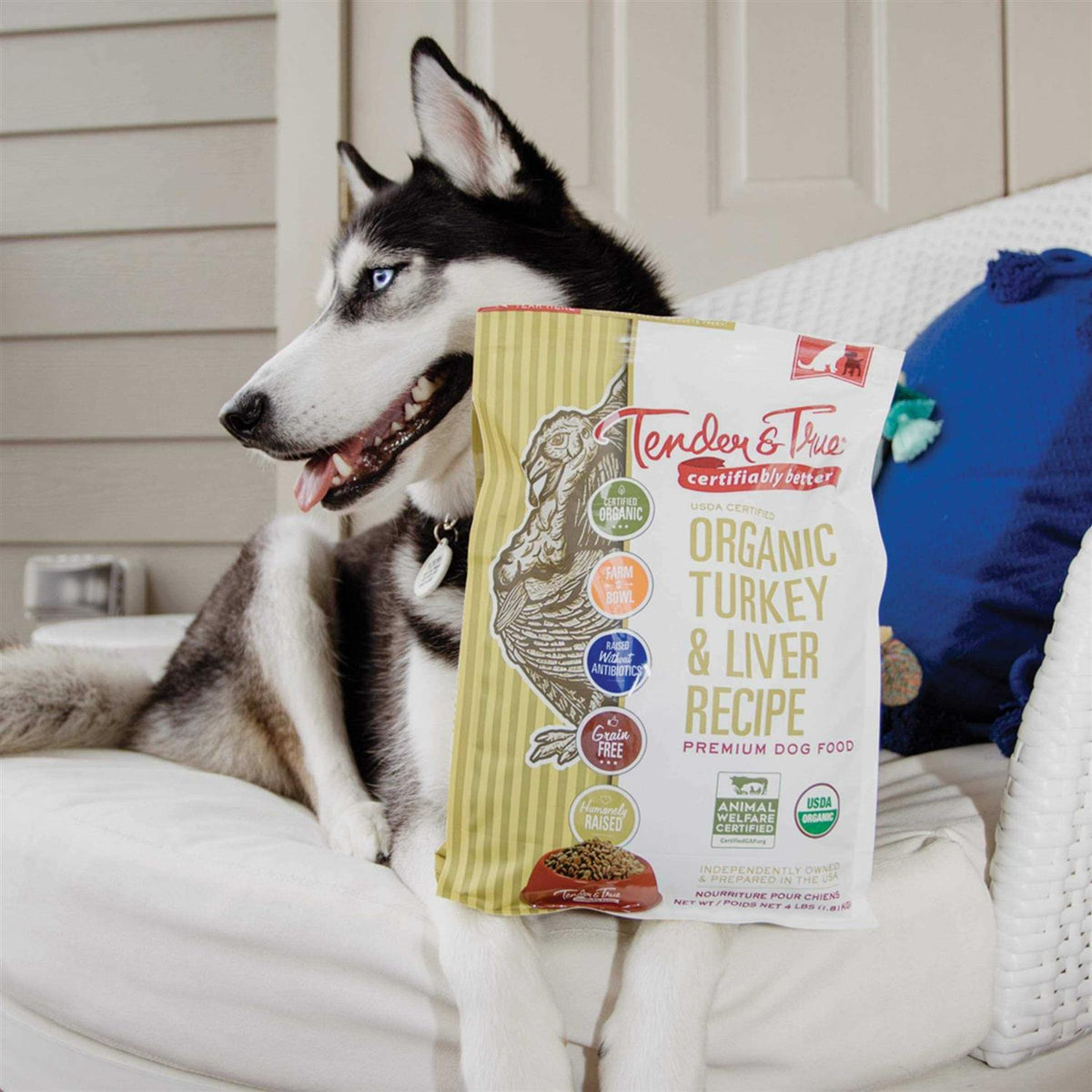 Organic Turkey & Liver Recipe Dog Food W4319