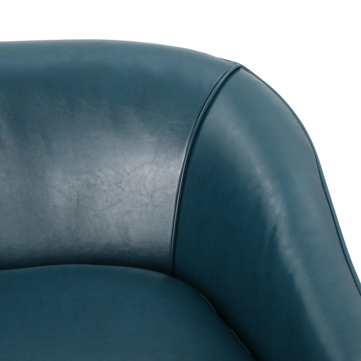 Teal Leather Loveseat G540
