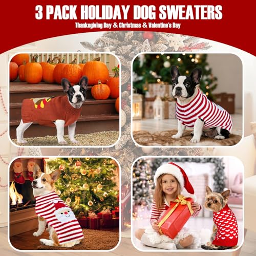 3 Pack Dog Christmas Sweater X273