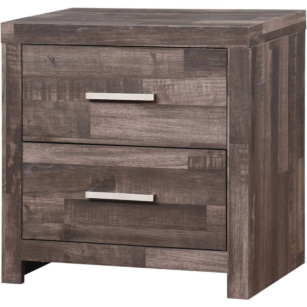 Modern Composite Wood 2-Drawer Nightstand I7373