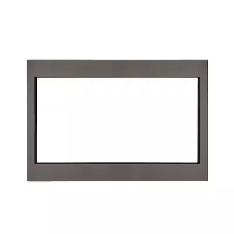 27 in. Black Stainless Steel Trim Kit for Built In Microwaves F840328