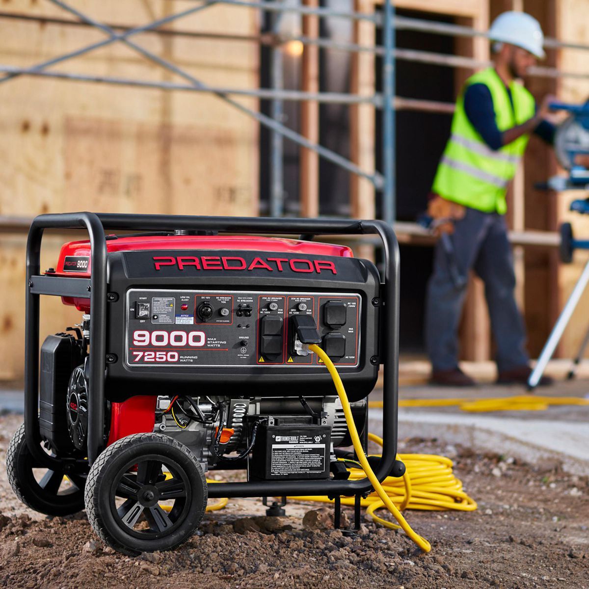9000 Watt Gas-Powered Portable Generator V26186