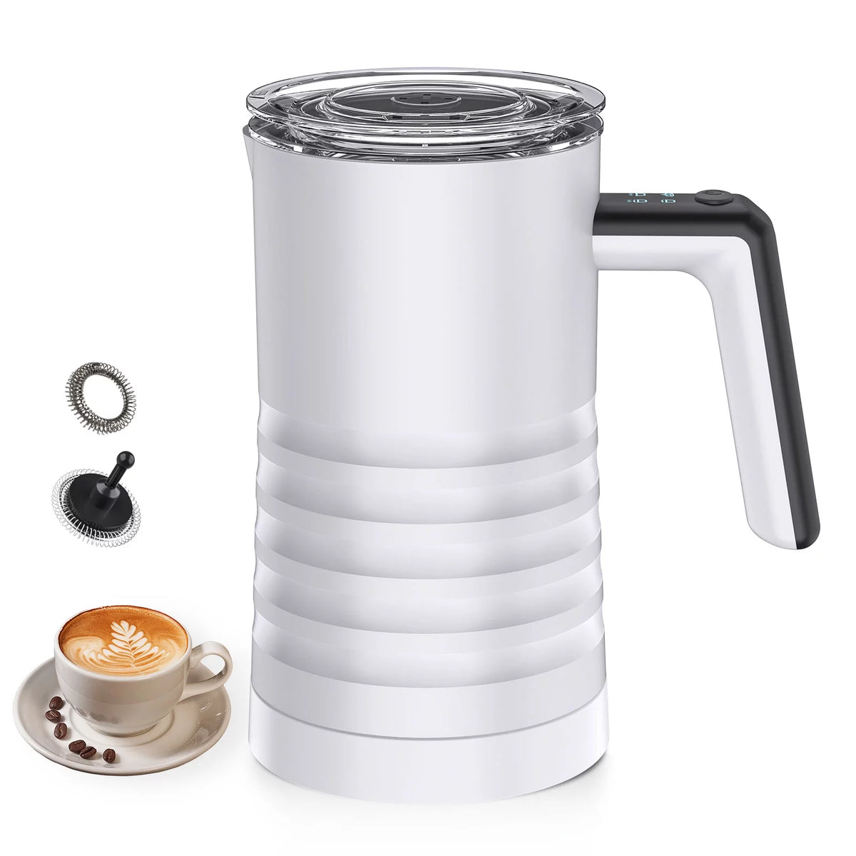 Electric Milk Frother and Steamer 4 in 1 580ml Stainless Steel T45126