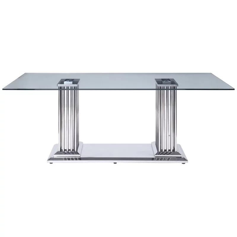 5-Piece Steel Dining Table & 4 Side Chairs in Black O2068