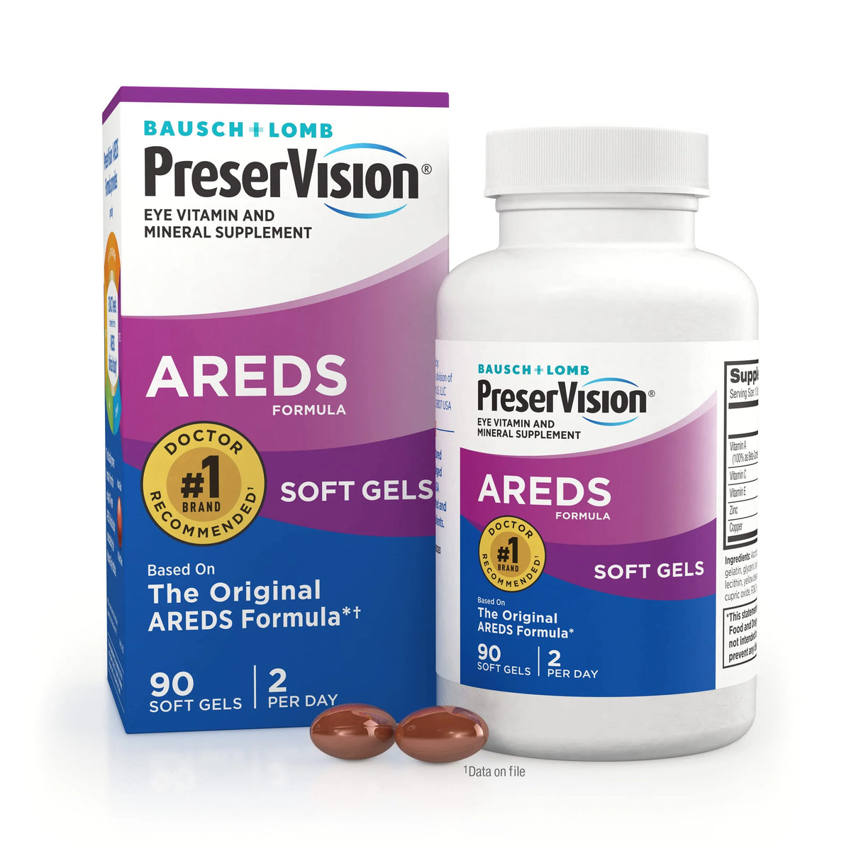Eye Vitamin & Mineral Supplement 90 Softgels C4658