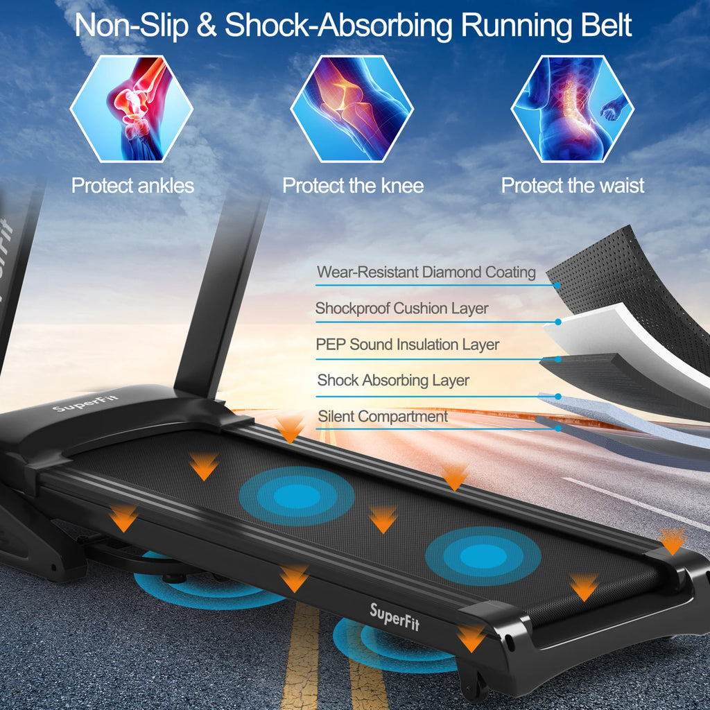 3.75HP Folding Treadmill with 15% Automatic Incline A698204