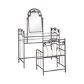 Metal Vanity Set with Glass Top U216