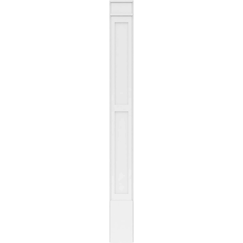 PVC Flat Panel Pilaster with Capital & Base (Pair) Q625