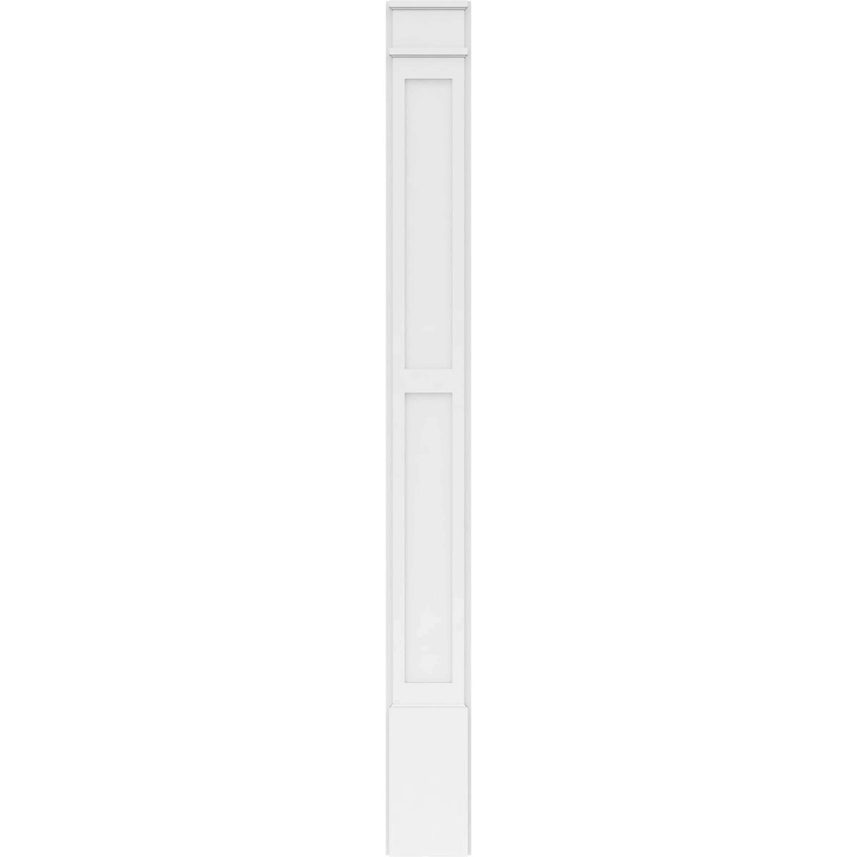 PVC Flat Panel Pilaster with Capital & Base (Pair) Q625