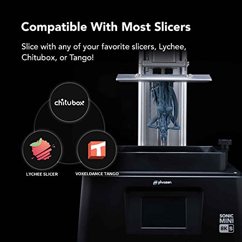 8K LCD Resin 3D Printer, 7.1" Monochrome LCD, 22µm XY Resolution N1907