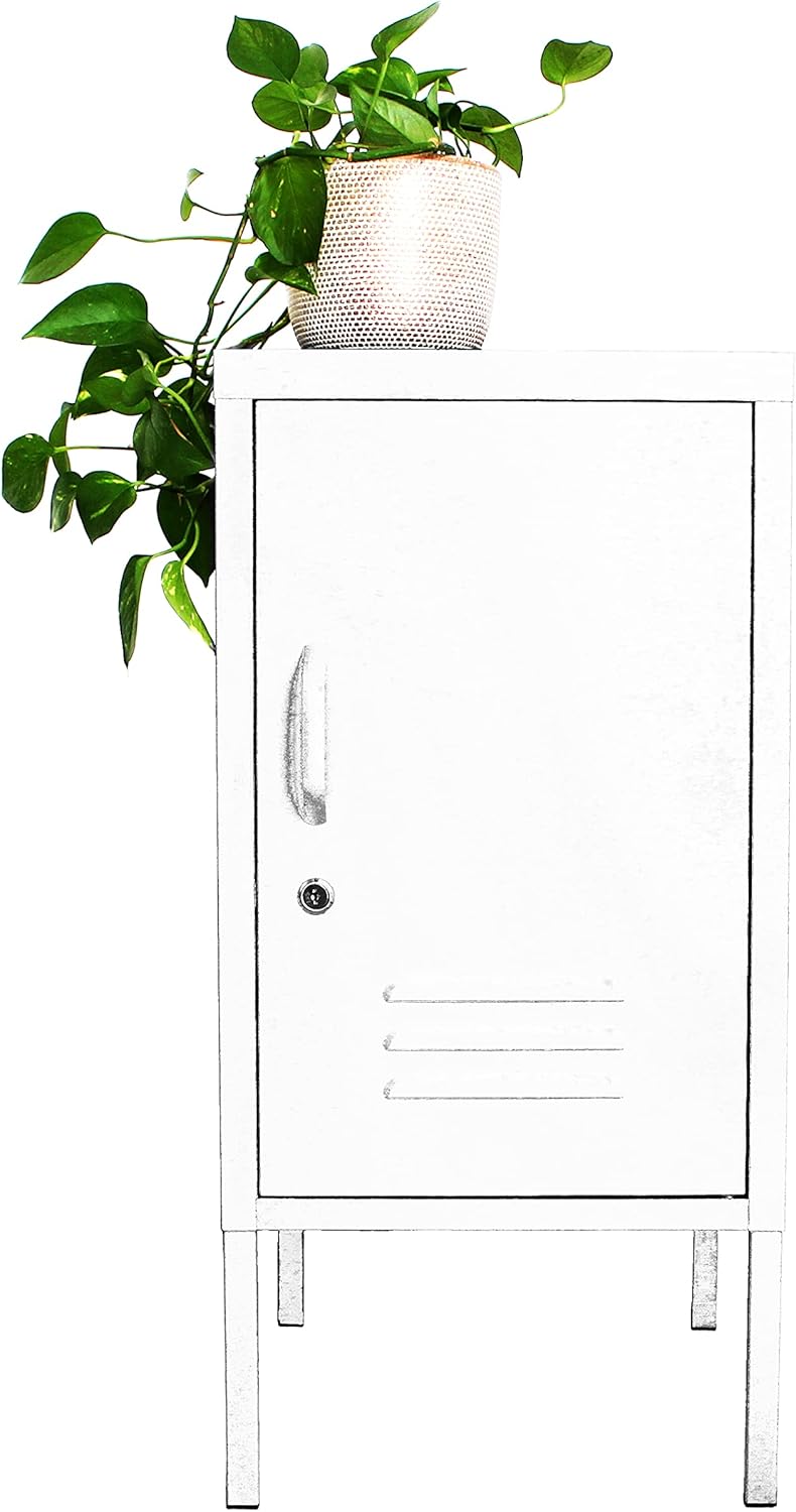 Metal Storage Cabinet End Table K977