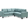 Teal Twill Fabric Sectional Z358