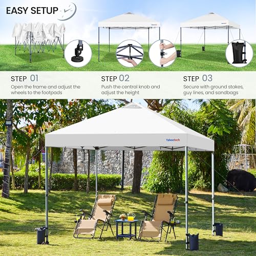 10x10 Pop-up Canopy Tent with Carry Bag, Black C7565