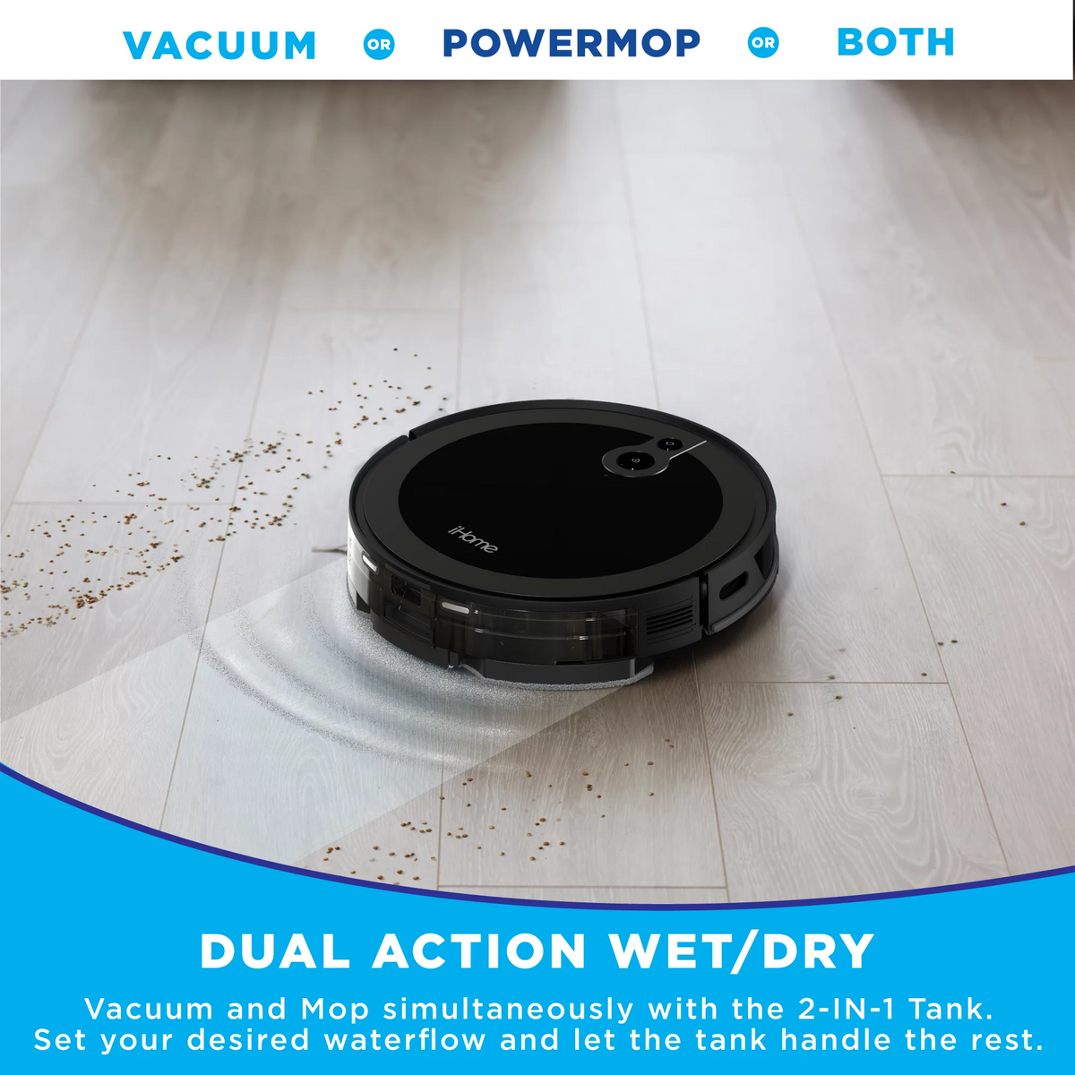 2-in-1 LIDAR Robot Vacuum and Vibrating Mop O332