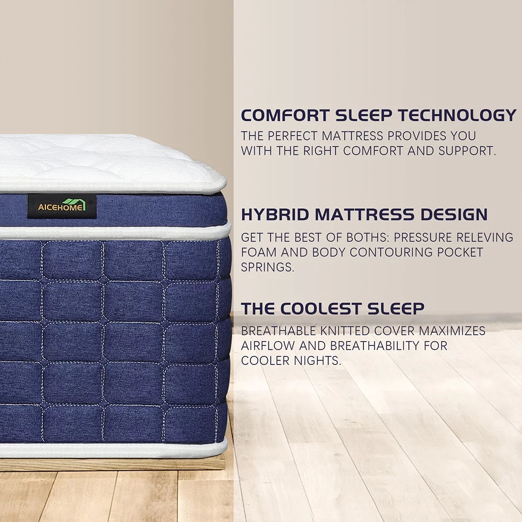 14 inch Hybrid Queen Mattress E9725