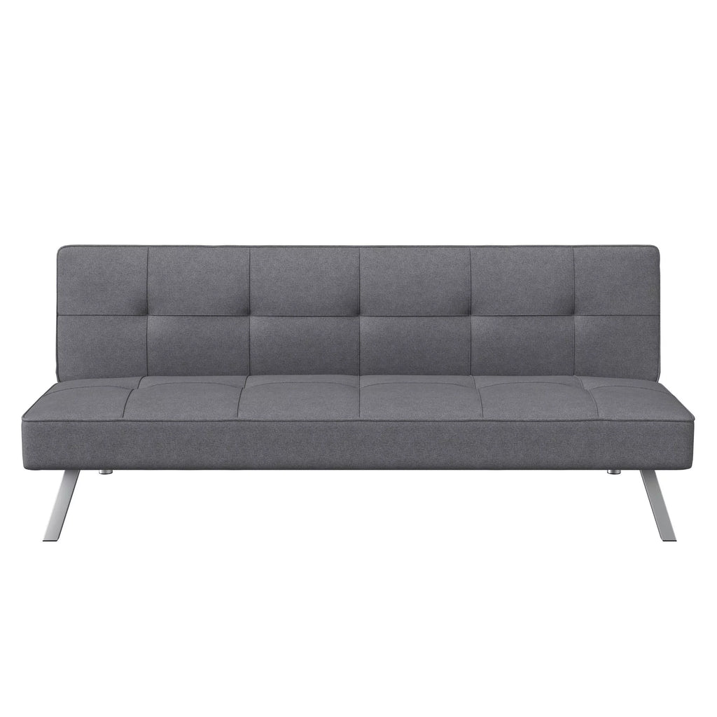 Charcoal Gray Fabric Futon E554601