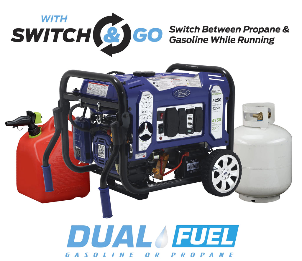 5,250-Watt Dual Fuel Portable Generator U5228