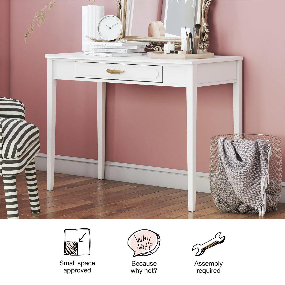 Graphite Gray Desk D60393