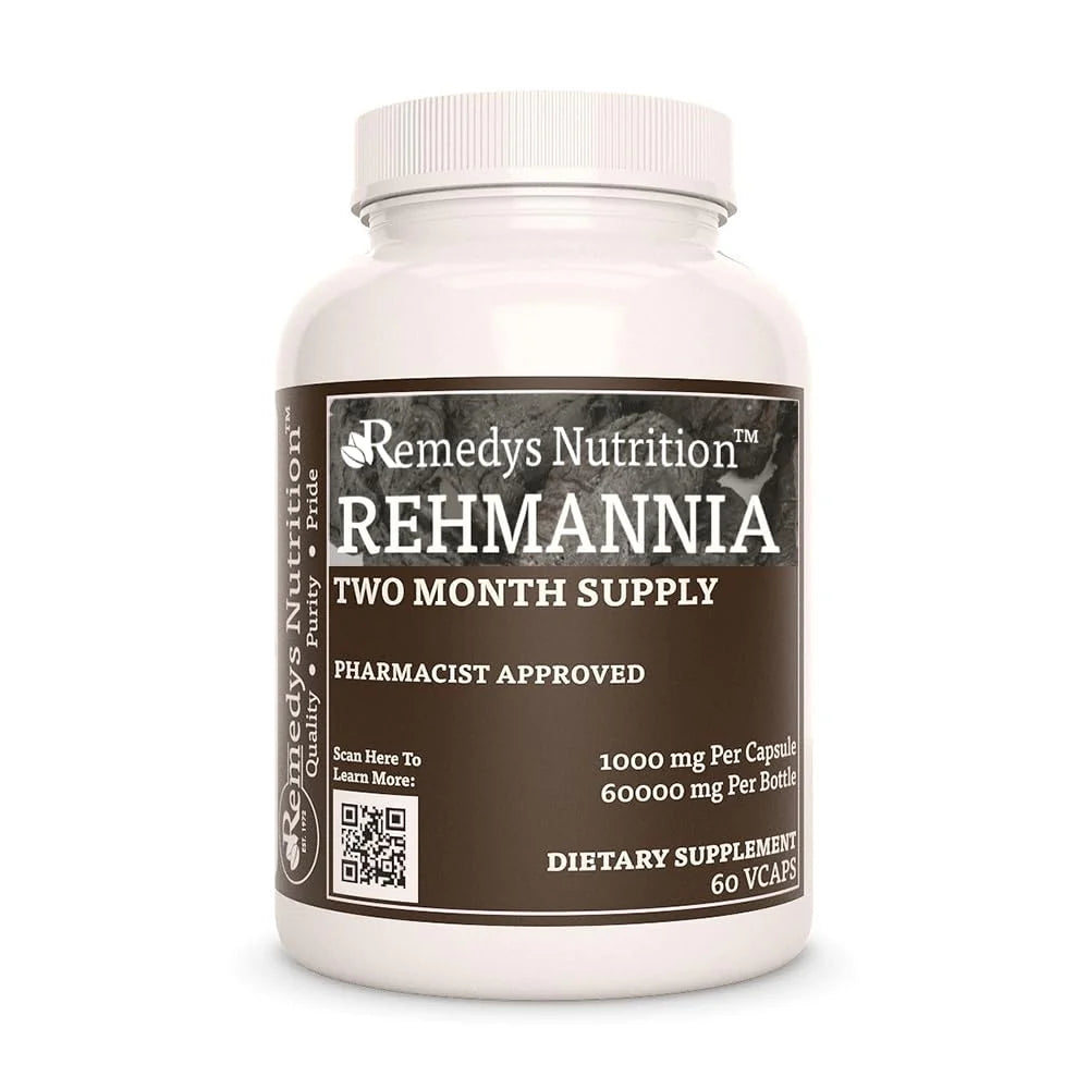 Rehmannia Root Extract Powder 1,000 mg 60 Capsules E884608