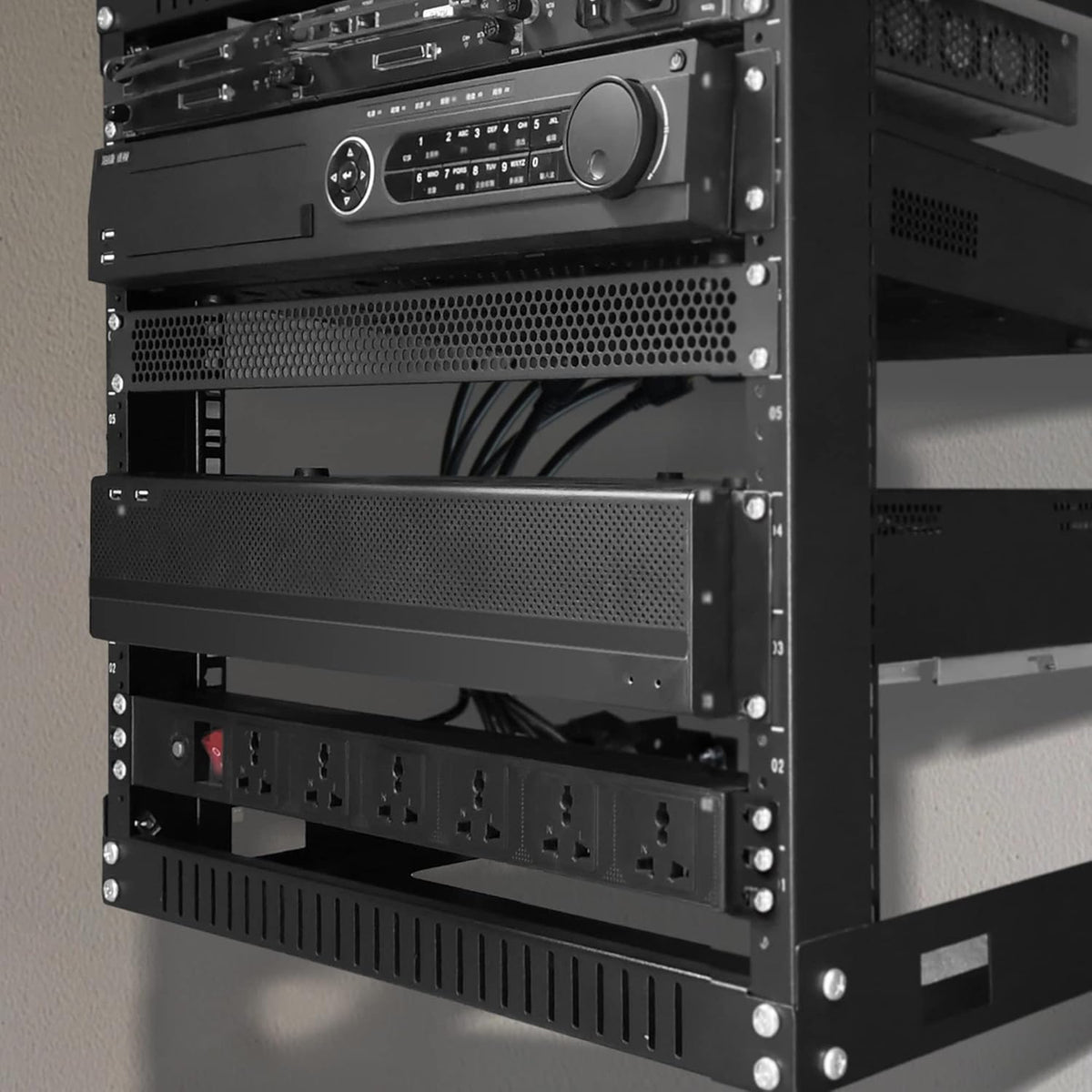12U 19 Wall Mount Server Rack Black V127665