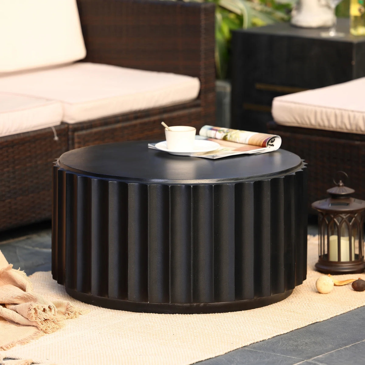 Black Round Coffee Table B1109