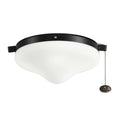Satin Black Outdoor Fan Light Kit G482