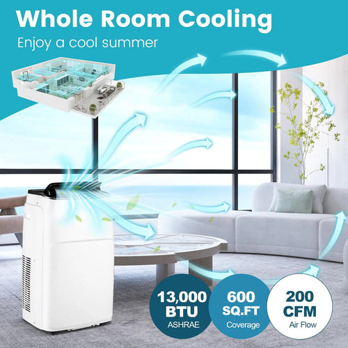 13000 BTU Smart Portable Air Conditioner & Heater R1459