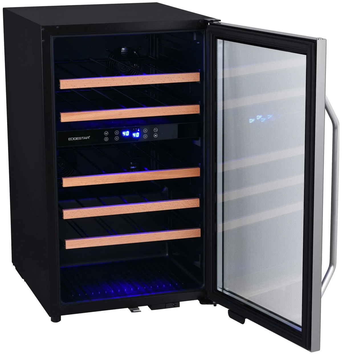 38 Bottle Capacity Free Standing Wine Cooler Stainless Steel E80814