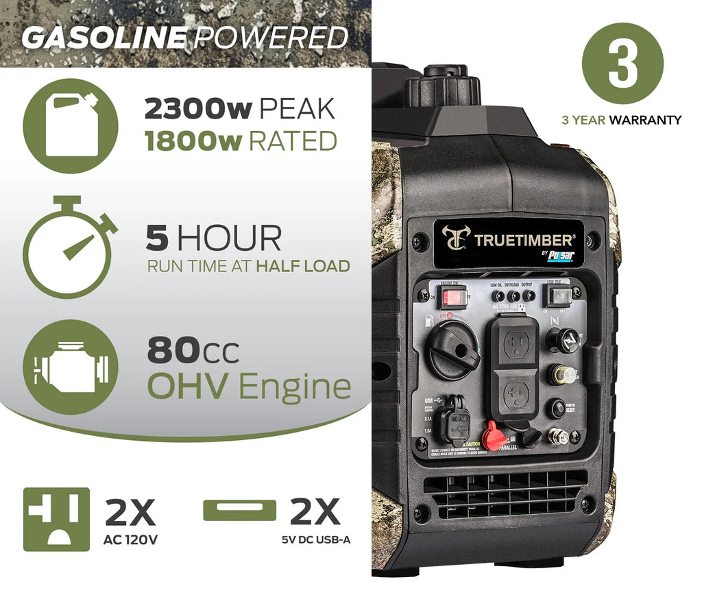 2300-Watt Super Quiet Gasoline Powered Inverter Generator I408