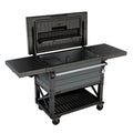 Gray Insulated Beverage Cooler Bar Cart L876