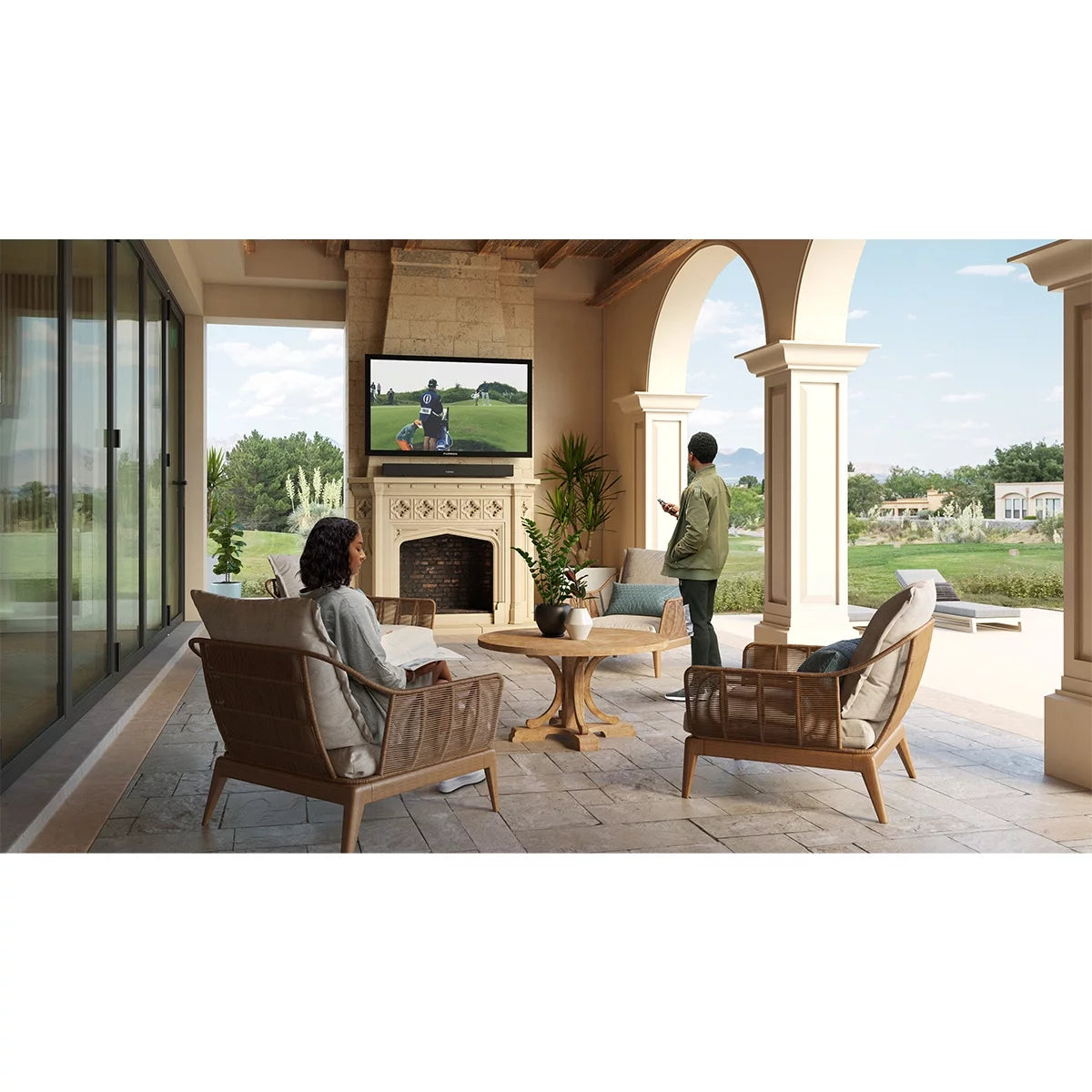 55 Partial Sun 4K HDR Outdoor TV Q361