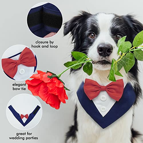 Dog Tuxedo Christmas Pet Bow Tie Bandana XS B2137
