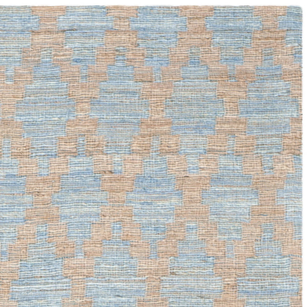 Light Blue/Gold Geometric Area Rug R854483