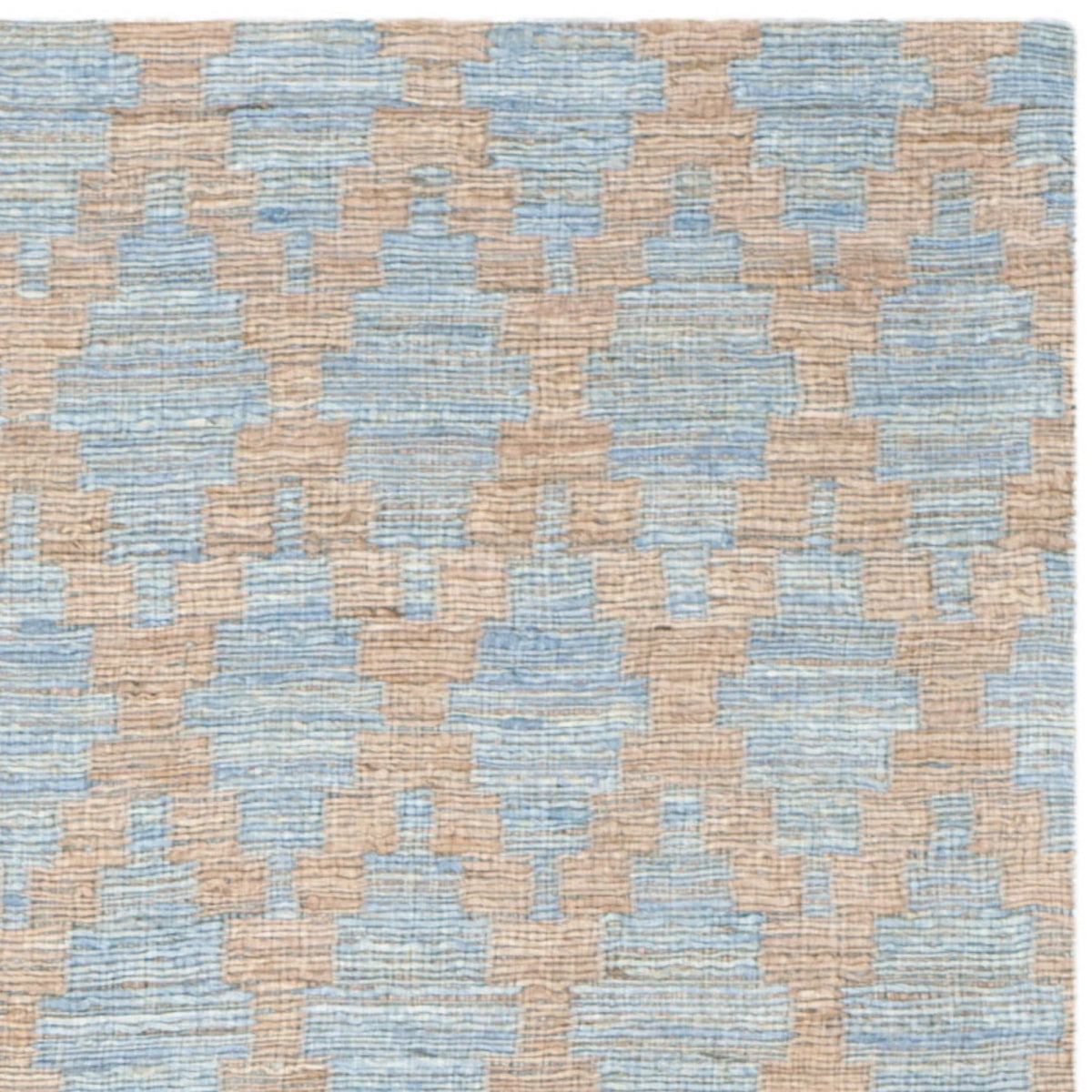 Light Blue/Gold Geometric Area Rug R854483