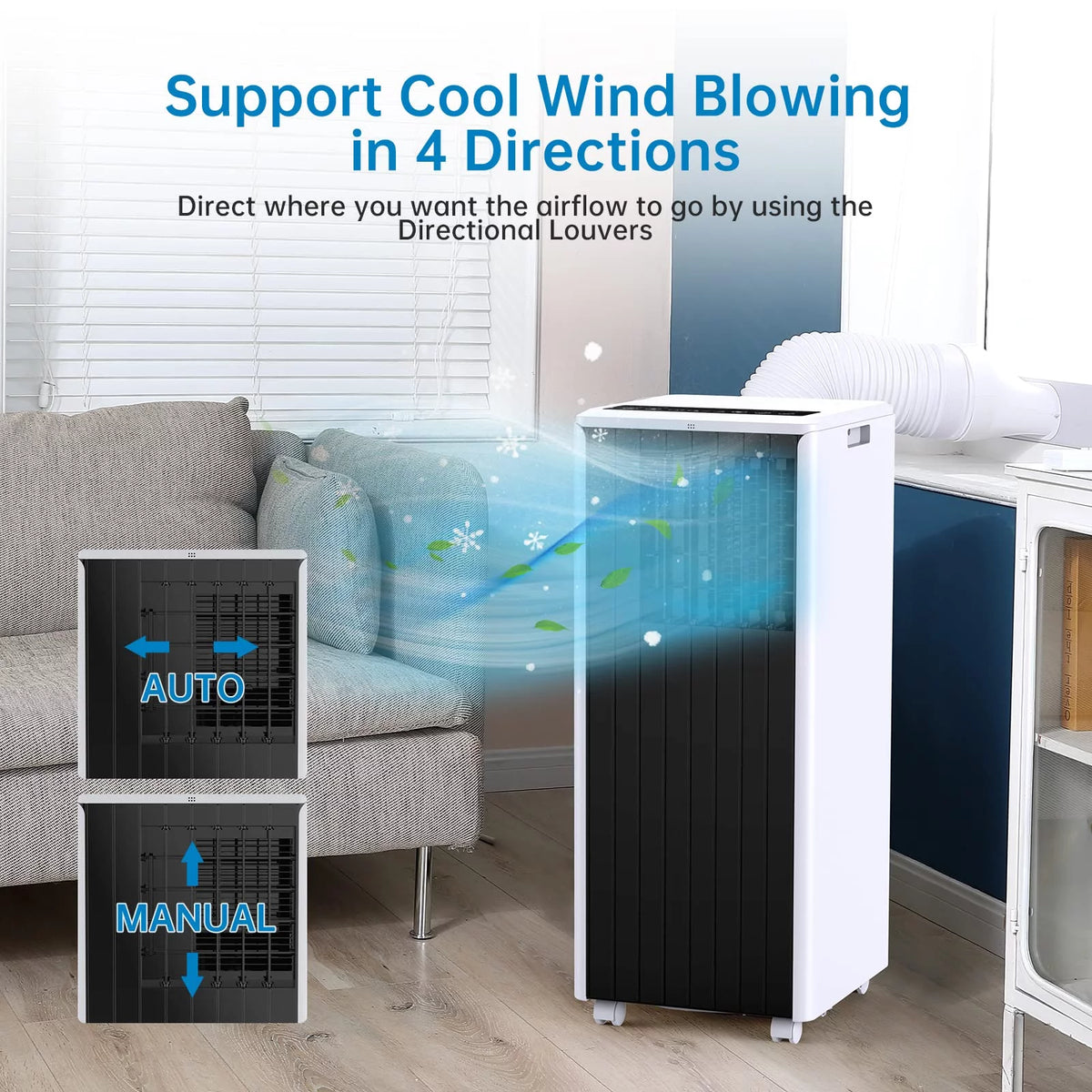8000 BTU Portable Air Conditioner with Remote Control Z291