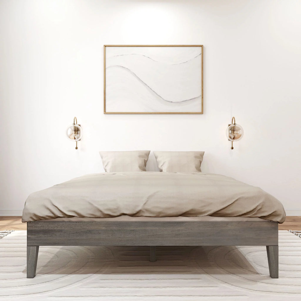 Queen Solid Wood Platform Bed Frame F9263