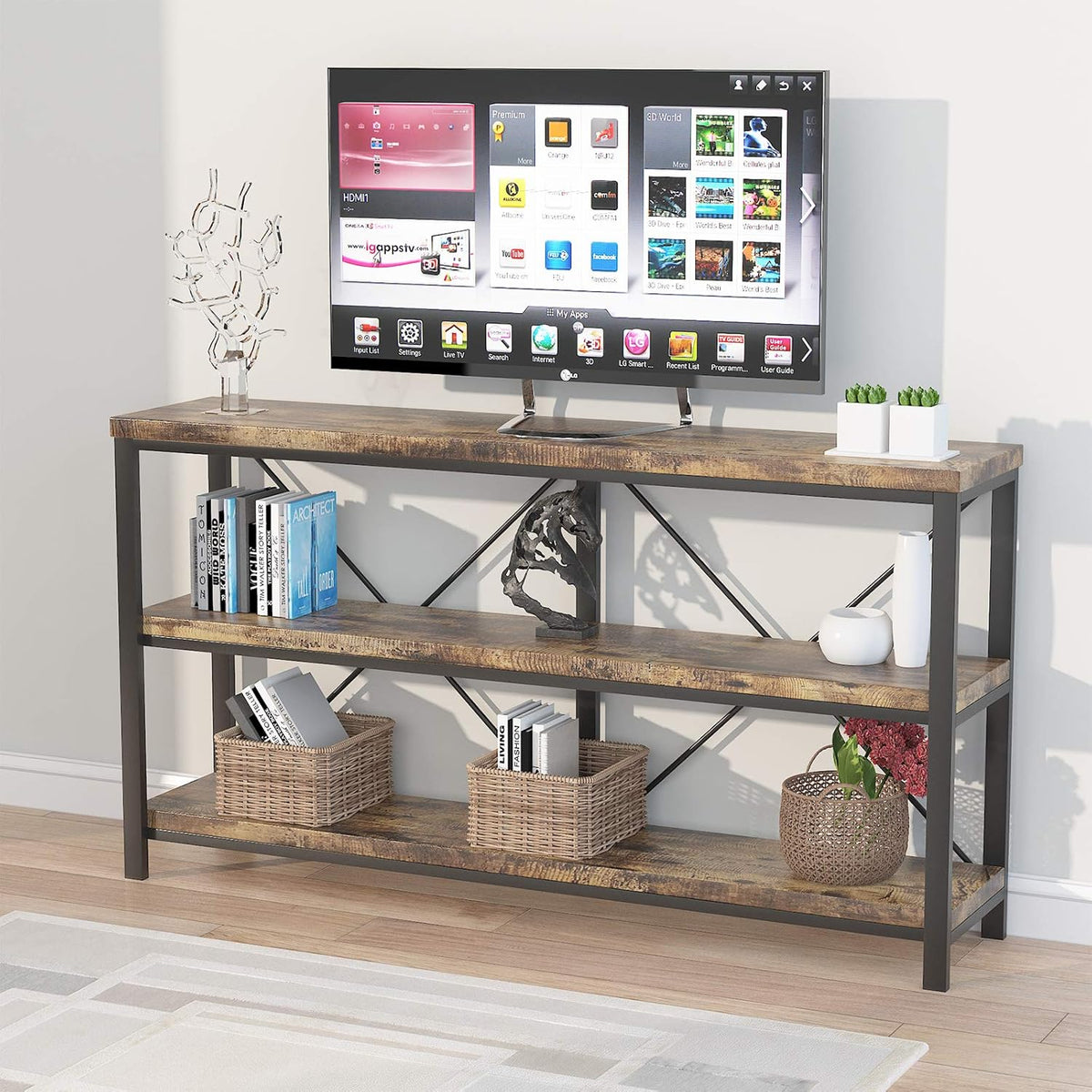 Rustic 3-Tier Console Sofa Table S1851