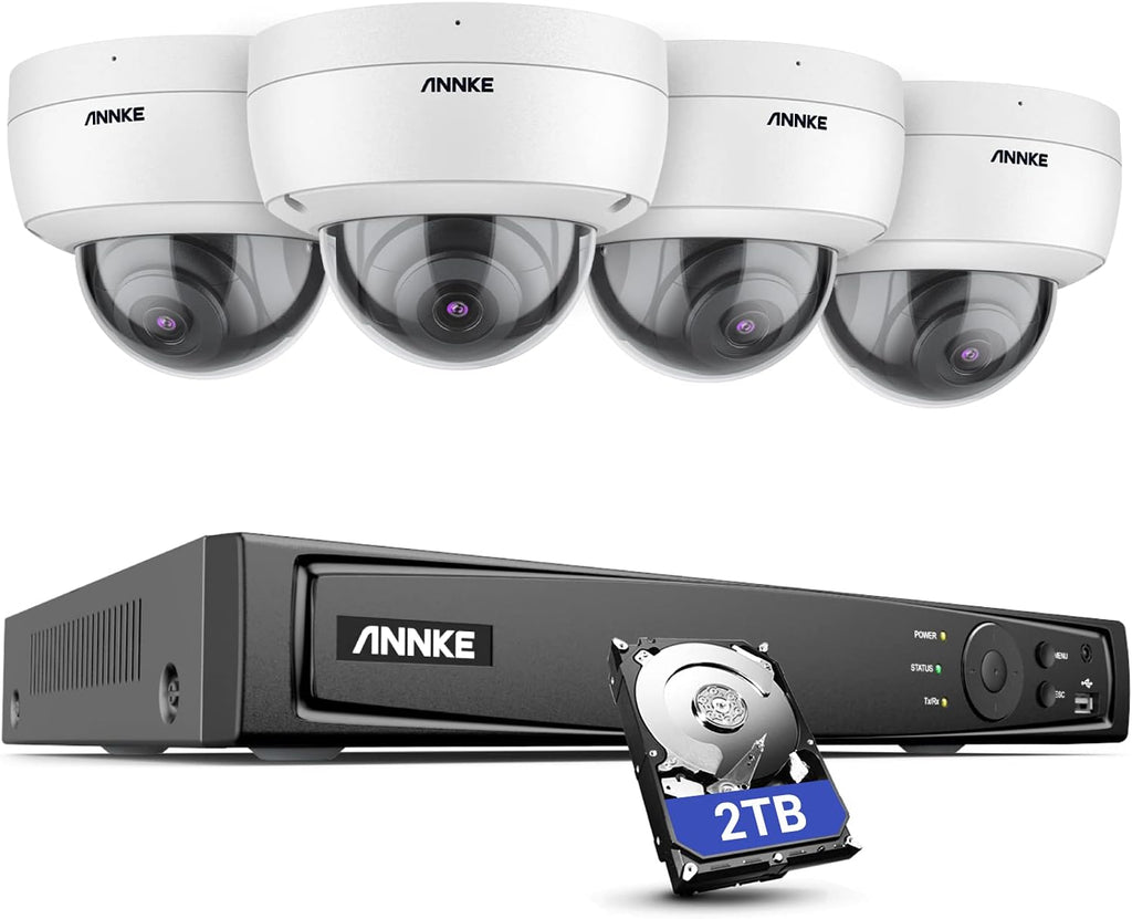 8MP PoE Security Camera System with 4 Dome Cameras D15761