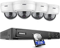 8MP PoE Security Camera System with 4 Dome Cameras D15761