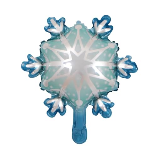 Blue Snowflake Balloon Garland Arch Kit with Silver Blue White Latex Balloons L6811