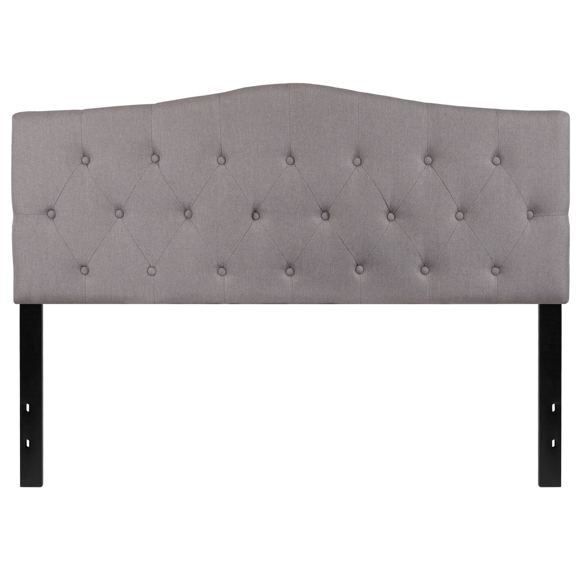 Beige Fabric Queen Size Upholstered Headboard R97523
