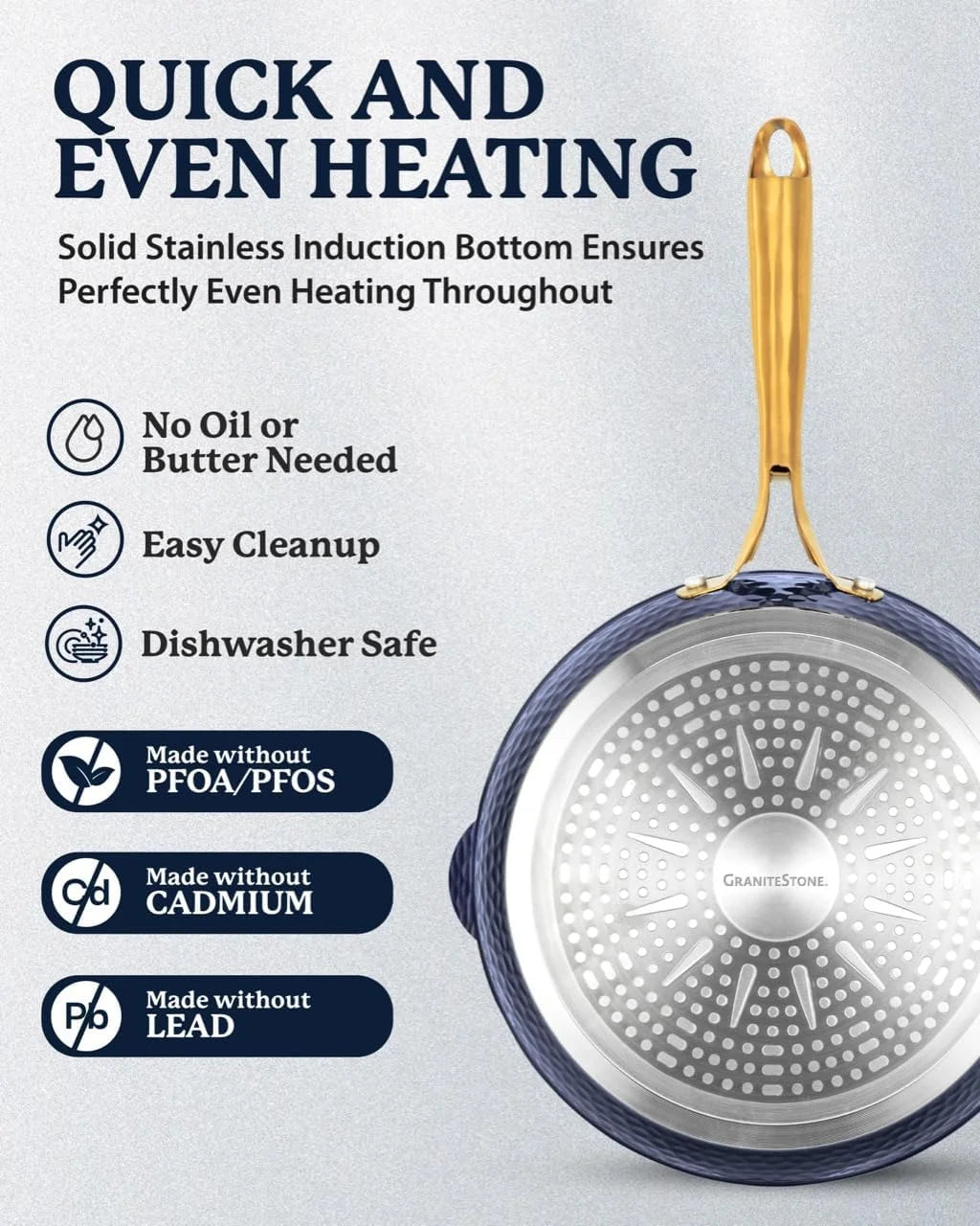 4 Qt Non Stick Saute Pan with Lid C206591