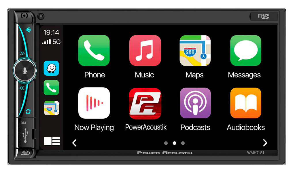 7 Mechless HD LCD Capacitive Touchscreen Bluetooth Car Stereo with 2 6.5 Speakers Y76349